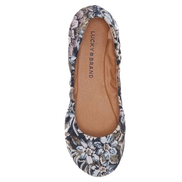 Lucky Brand Emmie Floral Flats Size 7.5 Ballet Flats - Picture 8 of 9